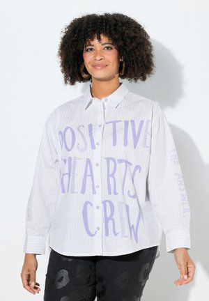 OVERSIZED STREIFEN PAILLETTEN-SCHRIFTZUG - Blusa - pale lilac