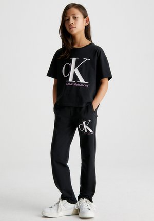 REVEAL MONOGRAM - Apdrukāts T-krekls - ck black