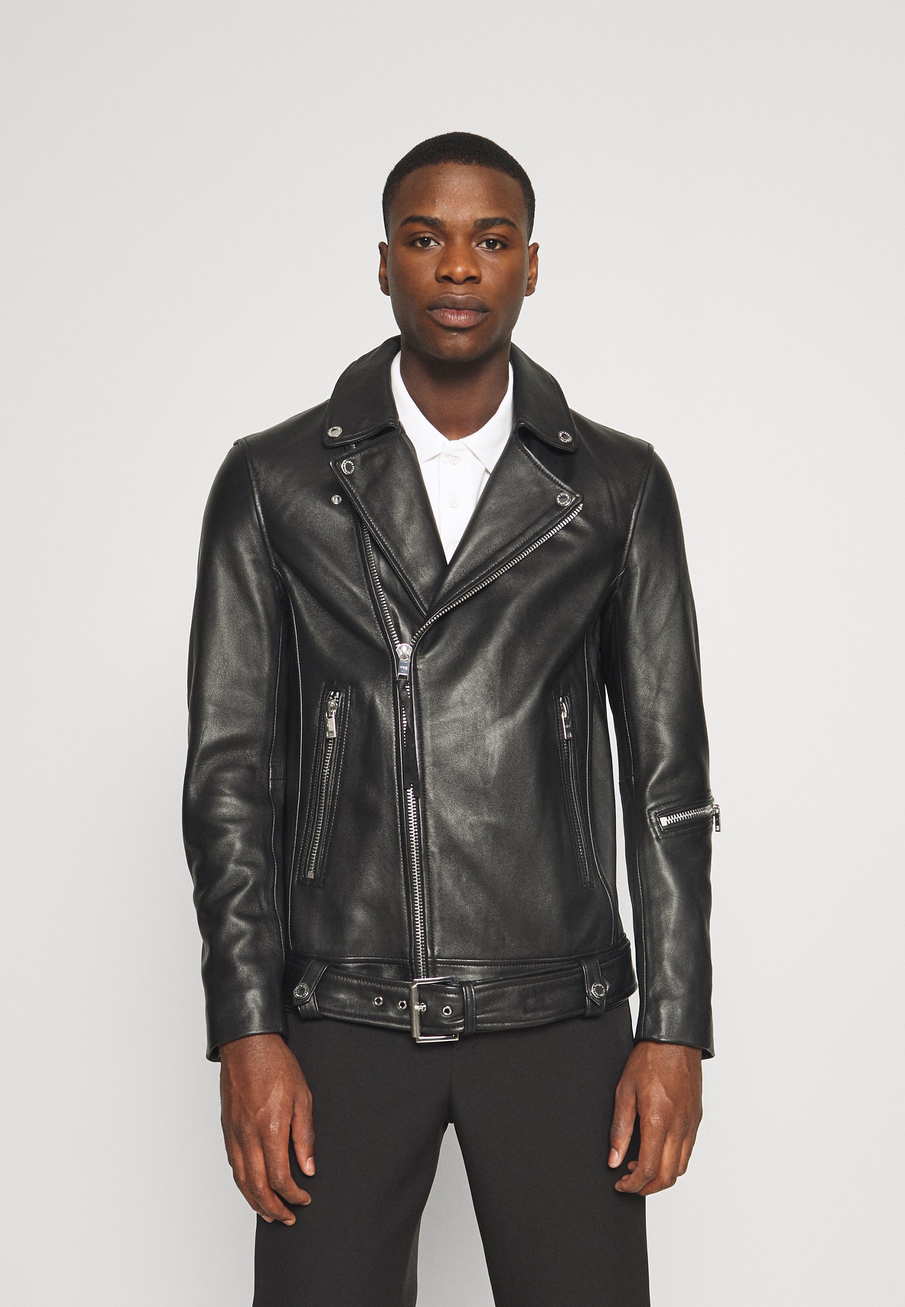 heavy leather jacket