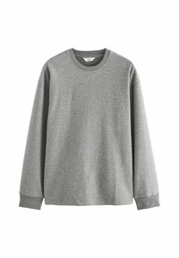 BRUSHED CREW - Tops ar garām piedurknēm - grey