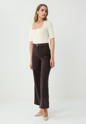 Jeans a zampa - bitter brown