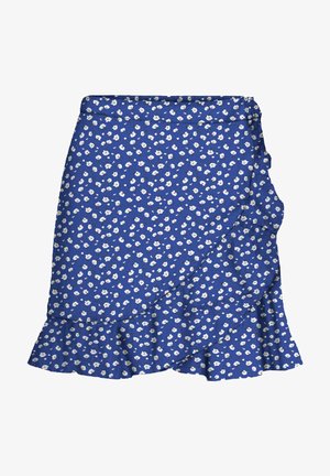 PRINT - A-line skirt - dazzling blue