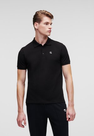 KARL LAGERFELD IKON EMBROIDERED - Polo shirt - black