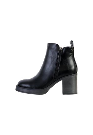 À ZIP - Platform ankle boots - noir