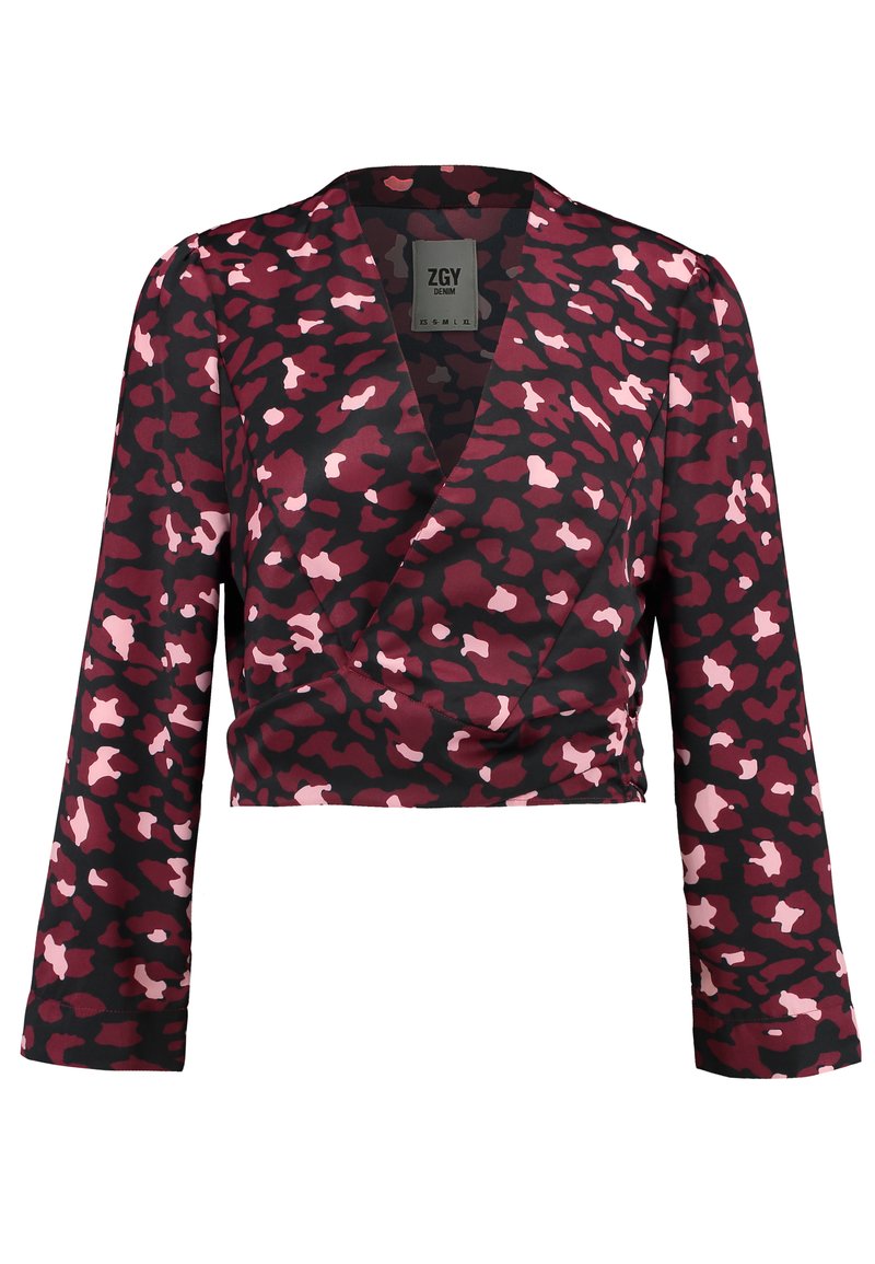 ZIGGY Denim Blouse bordeauxrood