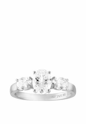 ELLISSE TRE - Ringe - silver coloured white