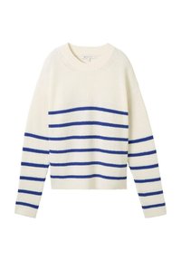 GESTREIFTER - Pulover - placed blue white stripe