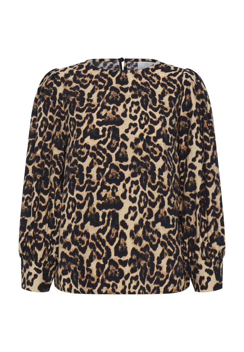 Kaffe KAHANNAH Blouse naturel leopard print/beige Zalando