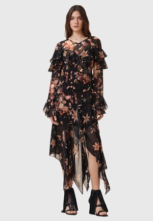 AllSaints FRESCA - Vestito lungo - petra sepia brown