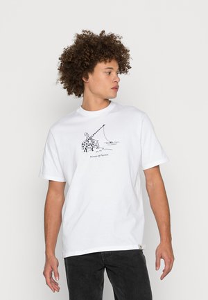 JOUSTING - Print T-shirt - white/black