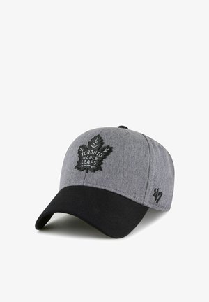 Szaro-czarna czapka z daszkiem z logo Toronto Maple Leafs na przodzie oraz logo marki '47 z boku.