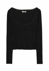 HENLEY - Longsleeve - black
