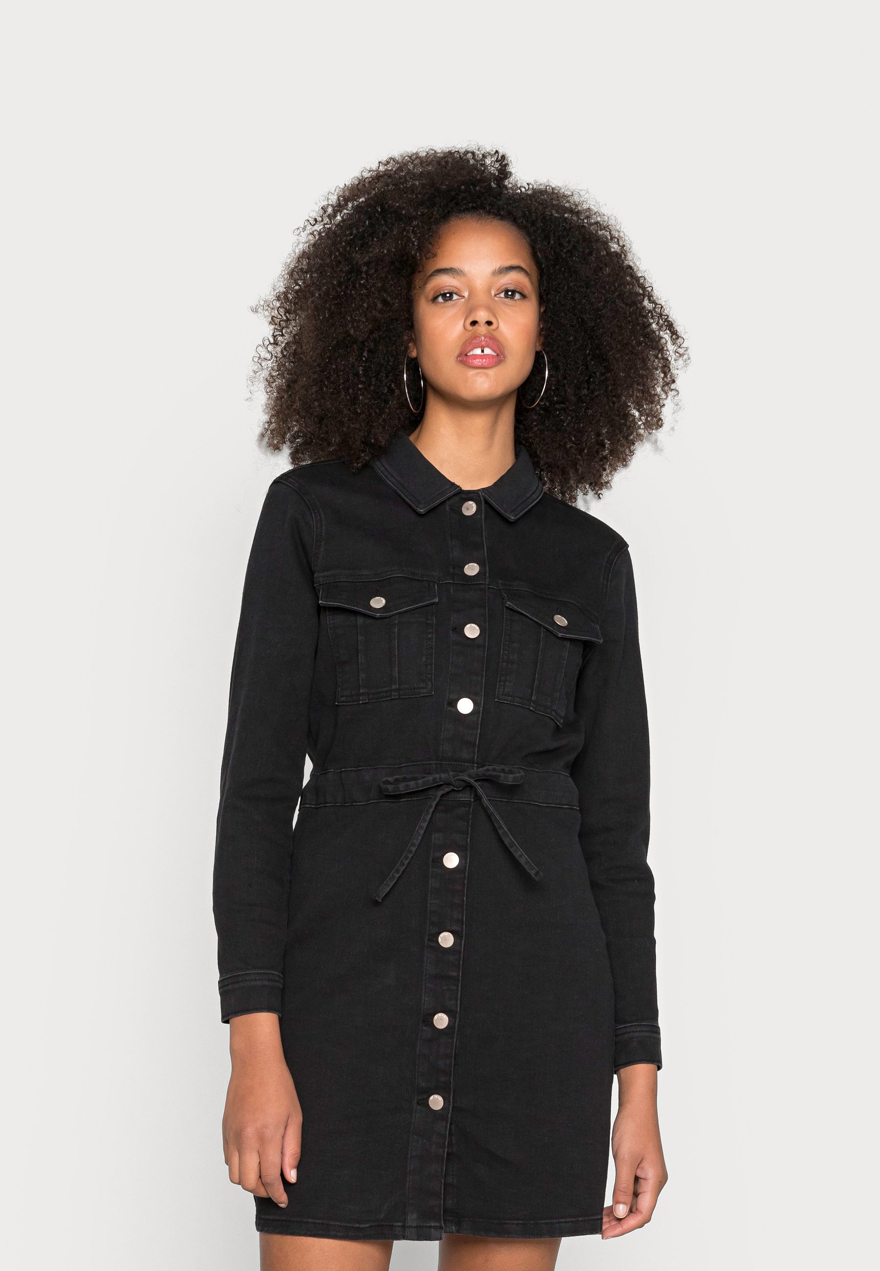 black denim dress