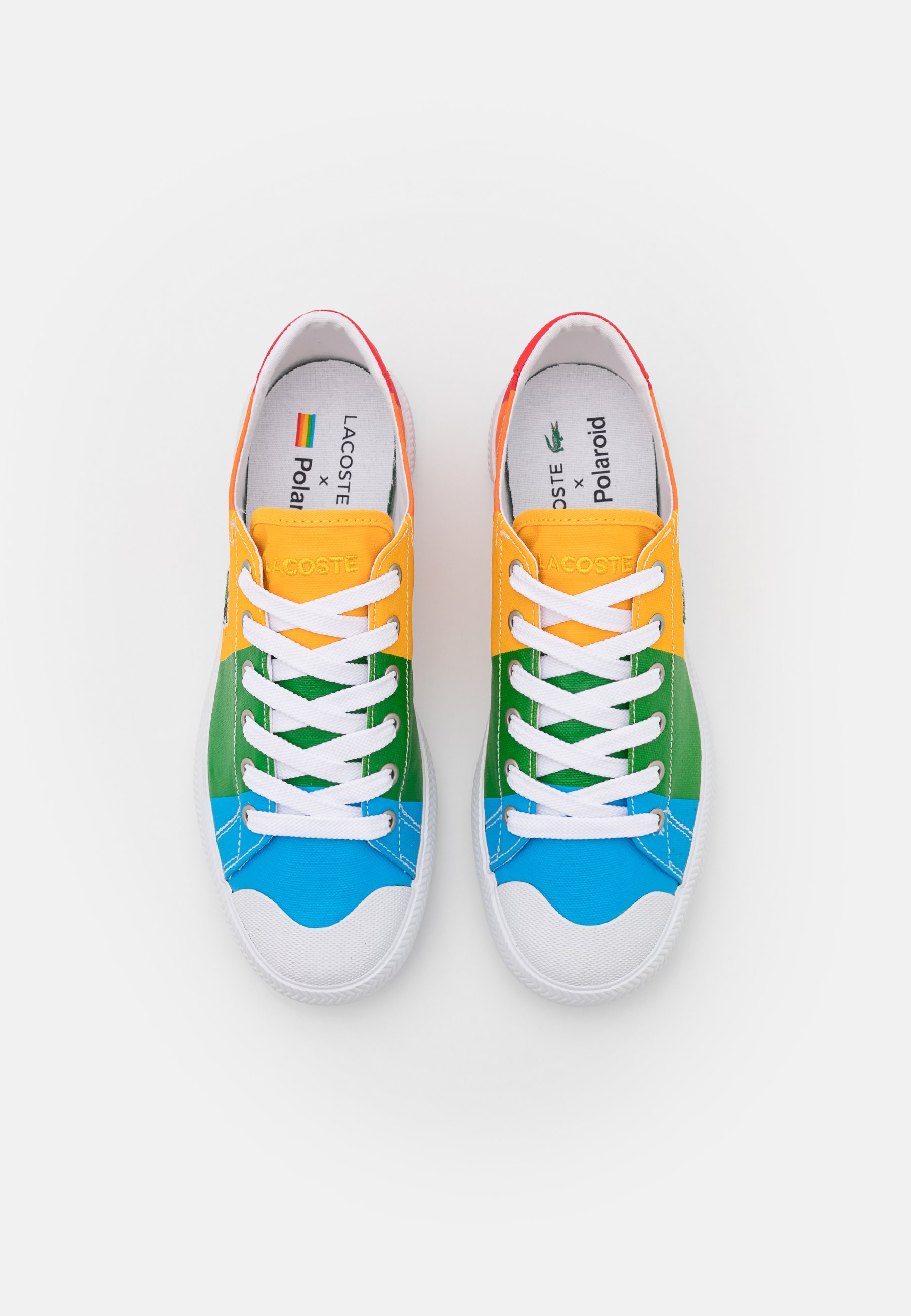 Lacoste POLAROID GRIPSHOT - Baskets basses - yellow/offwhite/multicolore -  ZALANDO.BE