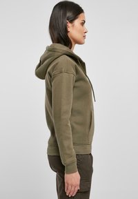 Urban Classics HOODY - Majica s kapuljačom i patentnim zatvaračem - olive