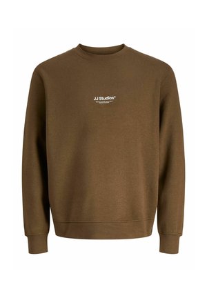 Jack & Jones, JJESOHO SWEAT CREW NECK NOOS - Sweatshirt - cocoa