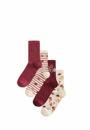 Next, ANKLE SOCKS 4 PACK  . - Socks - berry red ladybird