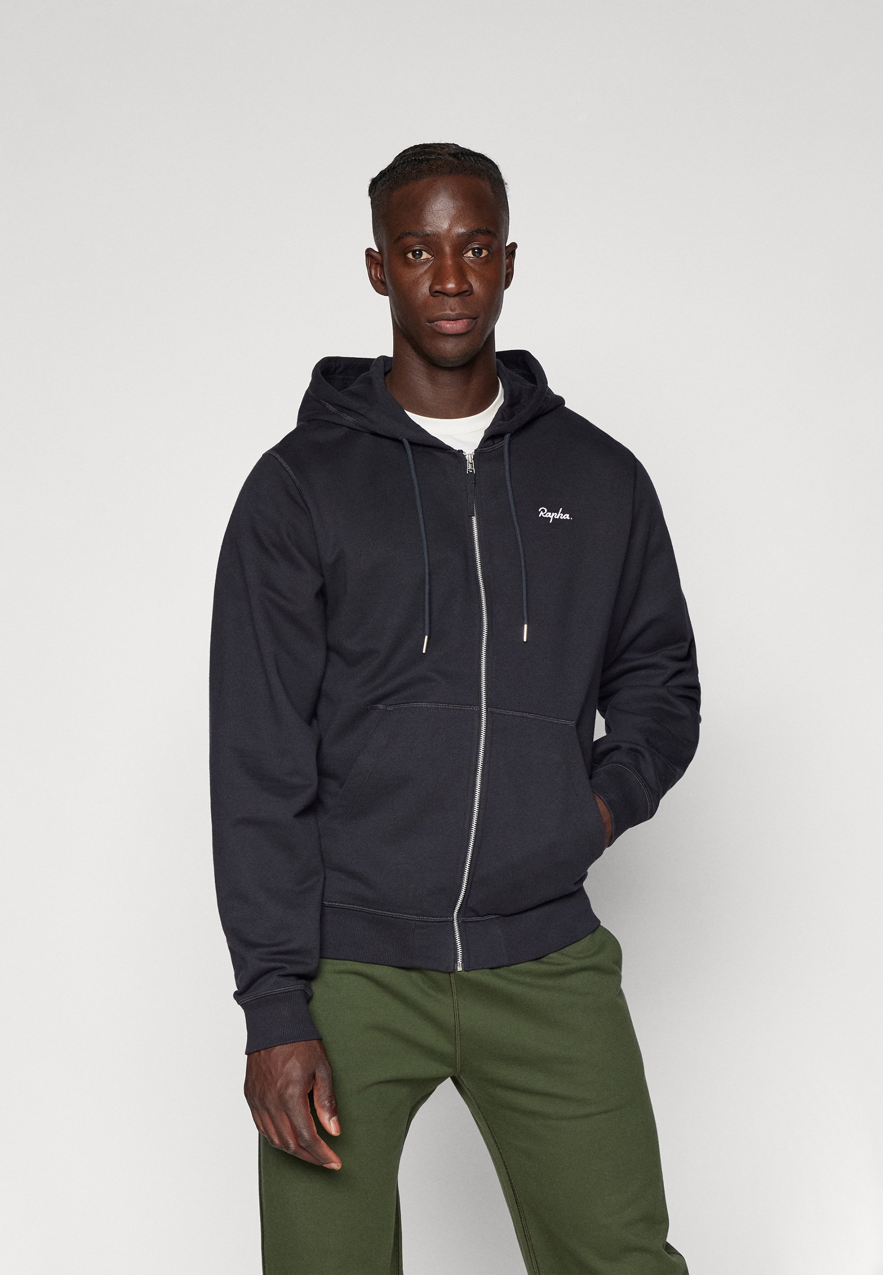 Rapha MENS ZIP HOODIE - Zip-up sweatshirt - black/grey/black 