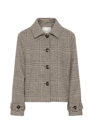 Cream, CRGEORG SHORT WINTER - Manteau court - grey check