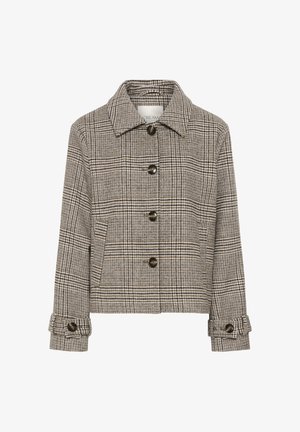 Cream, CRGEORG SHORT WINTER - Manteau court - grey check