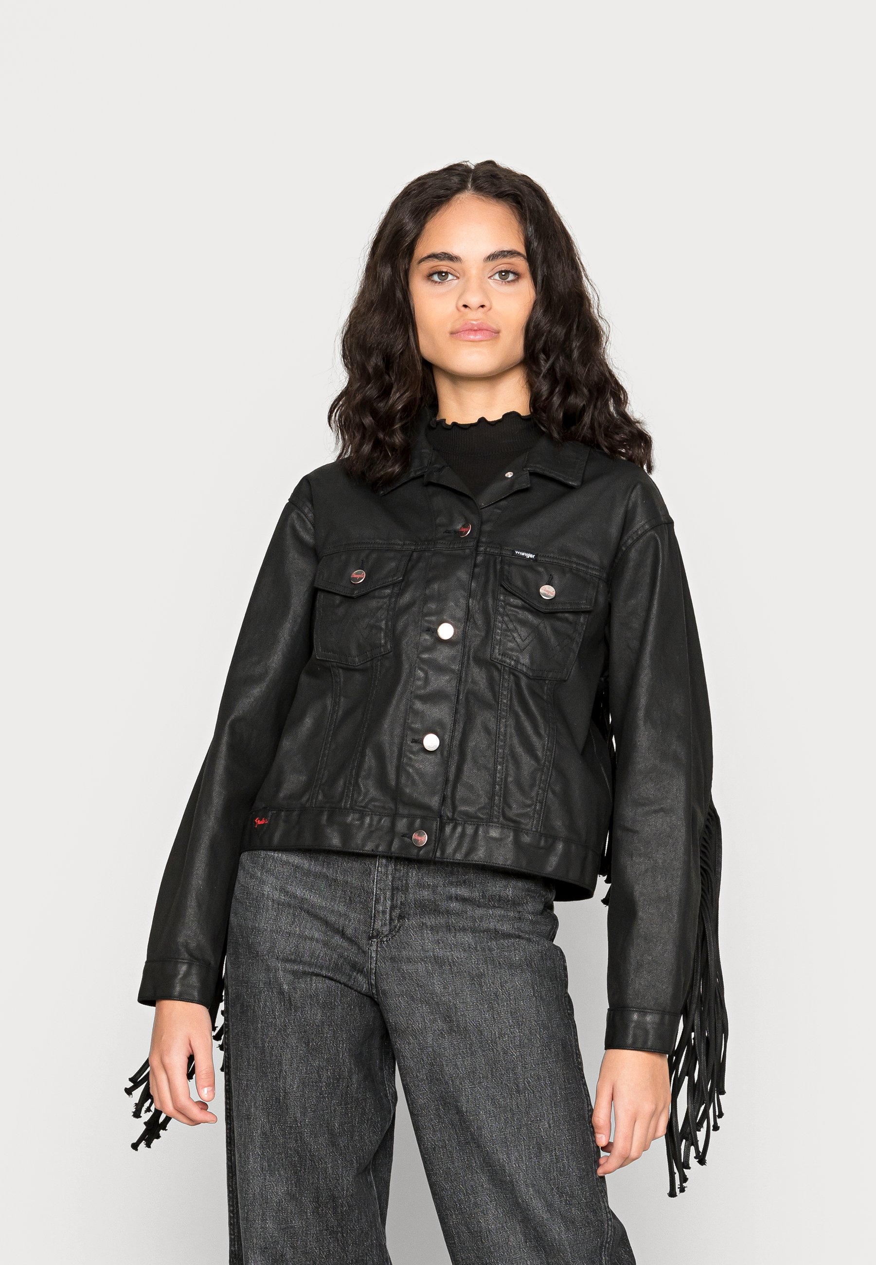 Wrangler FRINGE JACKET - Denim jacket 