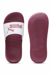 Puma POPCAT UNISEX - Pool slides - white pinktastic