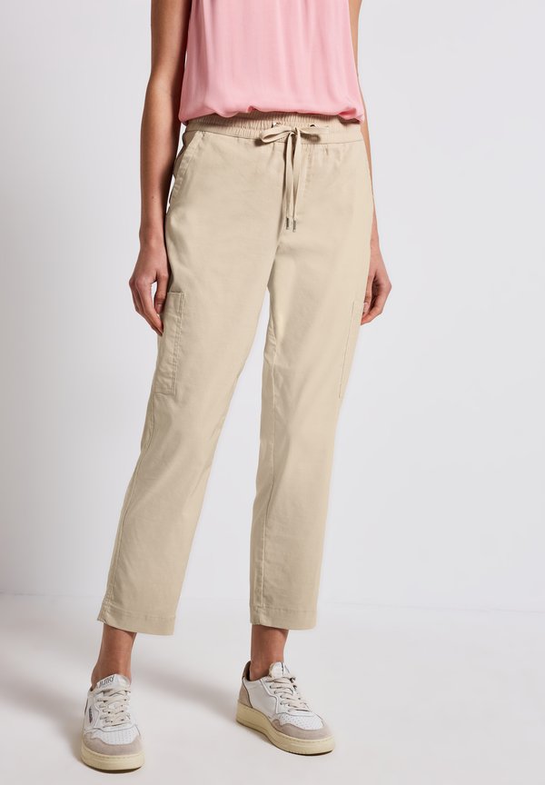 MIT TASCHEN - Stoffhose - beige