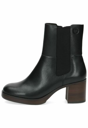 Platform ankle boots - black nappa