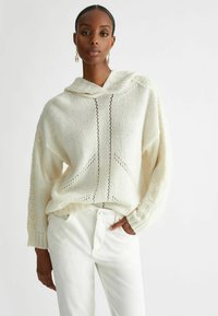 LIU JO Felpa con cappuccio - white