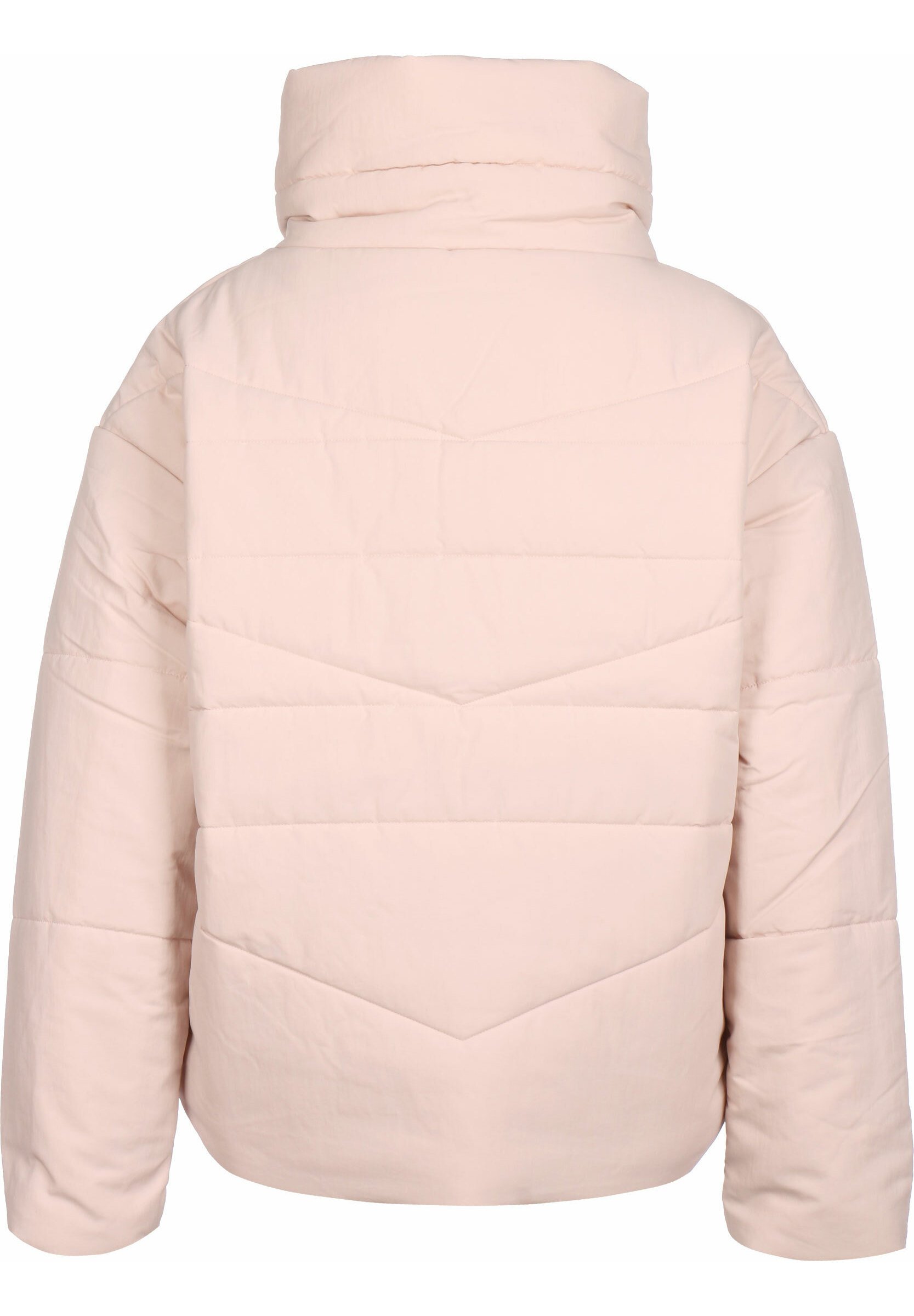 funnel neck down coat