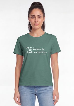 watapparel, ICH KANN SO NICHT ARBEITEN - T-shirt imprimé - green bay