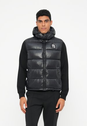 HOODED VEST - Vest - black