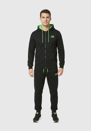 LEONE 1947, TRACKSUIT - Survêtement - black-light grey (solid)