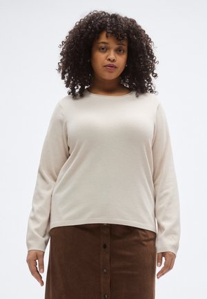 CARLOYAL LIFE O NECK - Strickpullover - moonbeam