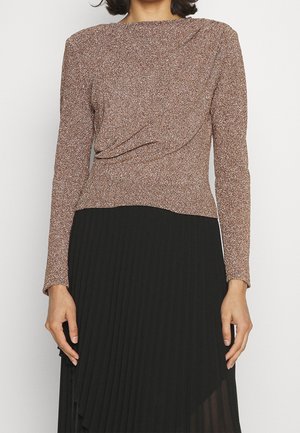 Langærmet T-shirt - gold-coloured