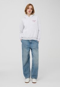 Terranova E SCRITTA LATERALE - Felpa con cappuccio - grigio melange