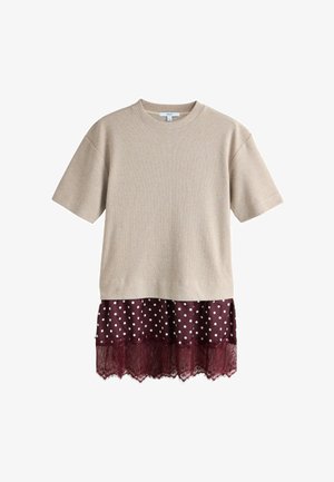 Next, Strickkleid - neutral burgundy spot
