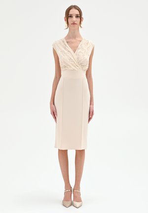 CORPINO RICAMATO - Robe fourreau - beige light