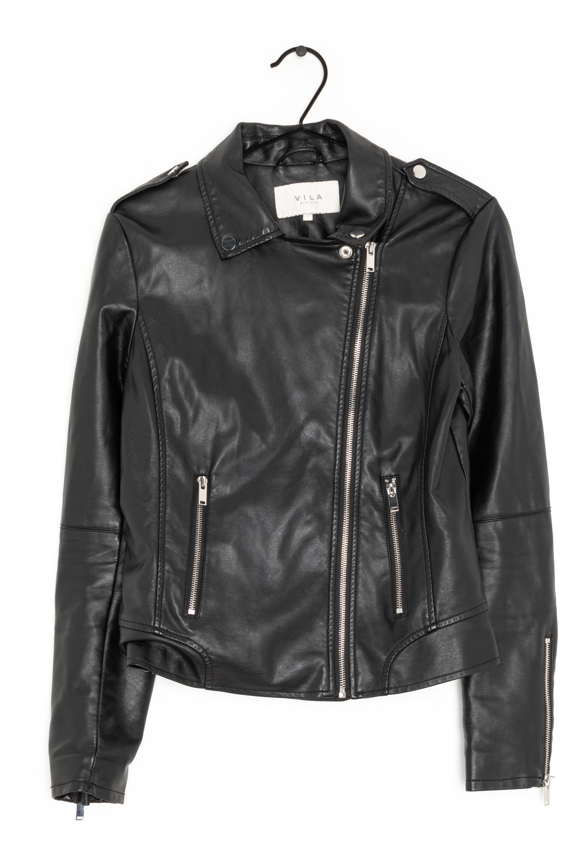 Leather Jacket SchÃ¶ffel Anoraks Faux Leather Jacket Metallic