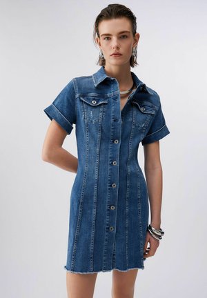 SHORT - Jeanskleid - blue