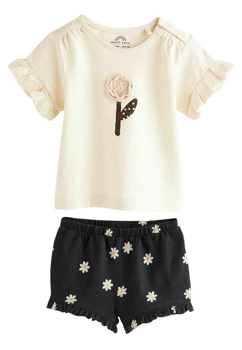 Next 2 PIECE SET  REGULAR FIT - Shortsit - monochrome flower