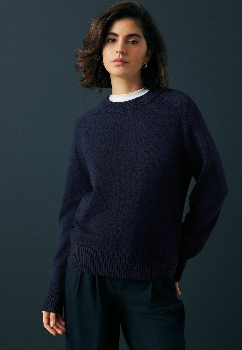 Next CREW NECK - Džemperis - navy