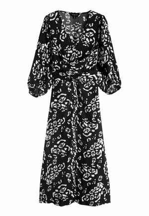 PRINTED MIDI WRAP - REGULAR FIT - Nappali ruha - monochrome