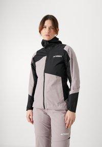 Adidas Terrex - XPERIOR HYBRID RAIN JACKET - Vandeniui atspari striukė - preloved fig/black Miniatiūros vaizdas 1