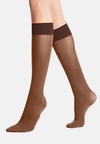 FALKE PURE MATT 50 DENIER SEMI-OPAQUE - Kniestrümpfe - cinnamon