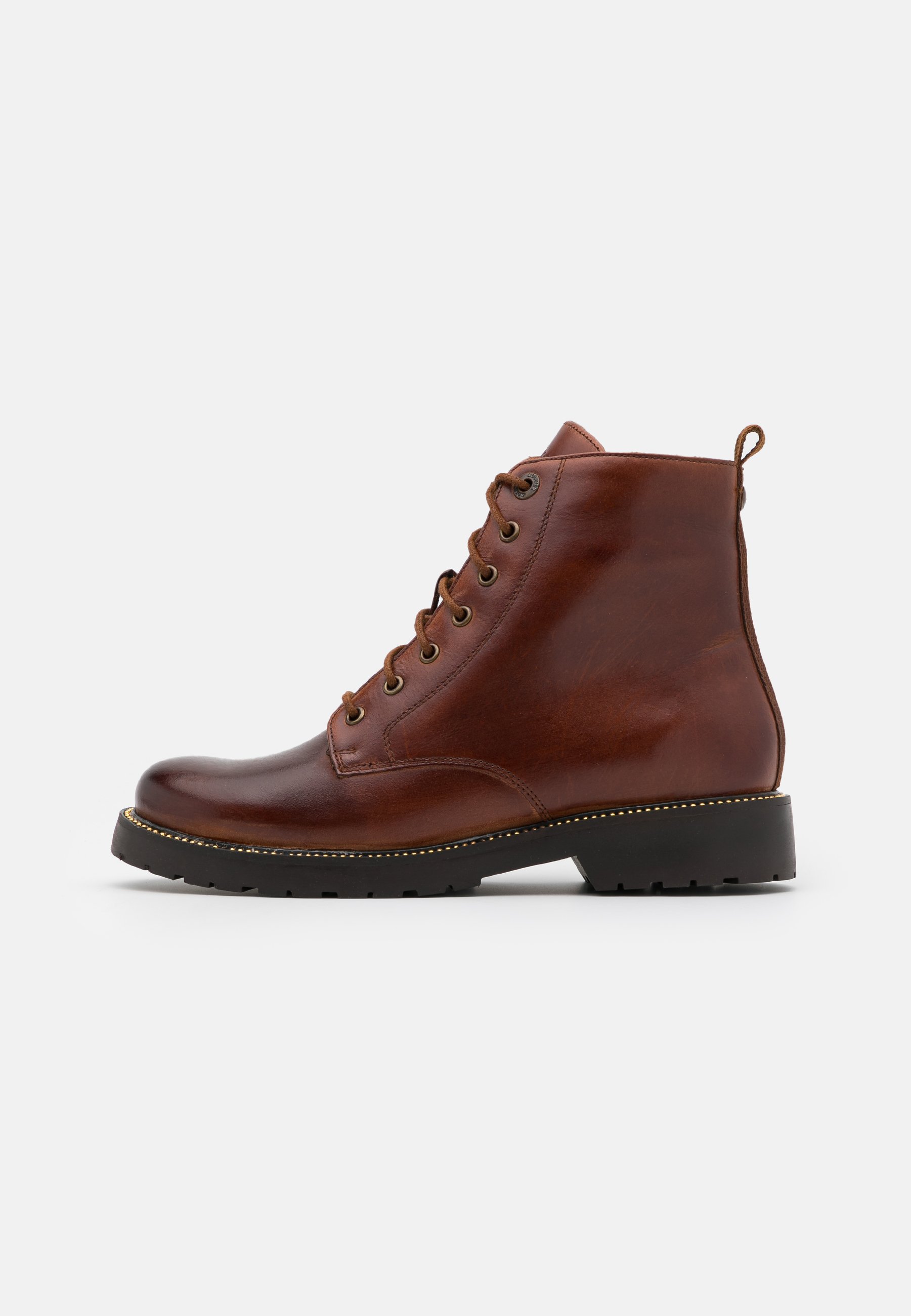 Botki sznurowane cognac Botki sznurowane cognac