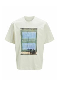 RUNDHALSAUSSCHNITT - T-shirt imprimé - sweet corn