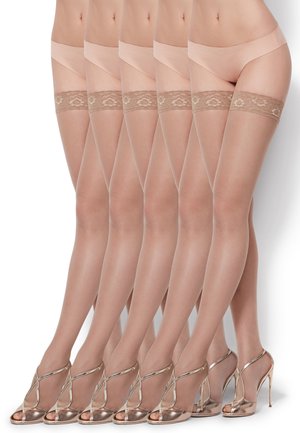 SHEER HOLD-UPS - Over-the-knee socks - a gobi
