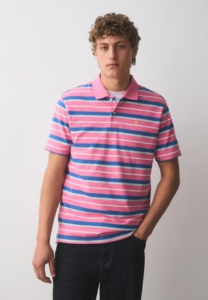 Next, REGULAR FIT - HORIZONTAL STRIPED POLO SHIRT  . - Polokošeľa - pink