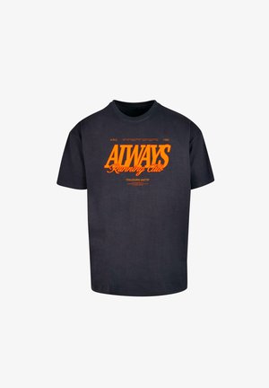 Upscale by Mister Tee, ALWAYS RUNNING OVERSIZE - Camiseta estampada - navy